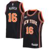 2021-22City John Warren Twill Basketball Jersey -Knicks #16 Warren Twill Jerseys, FREE SHIPPING