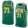 Green_Gold Dennis Schroder Celtics #71 Twill Basketball Jersey FREE SHIPPING