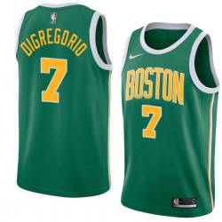 Green_Gold Ernie DiGregorio Twill Basketball Jersey -Celtics #7 DiGregorio Twill Jerseys, FREE SHIPPING