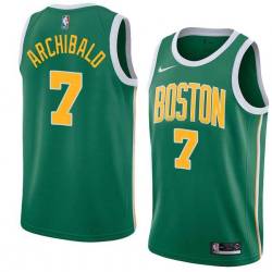 Green_Gold Tiny Archibald Twill Basketball Jersey -Celtics #7 Archibald Twill Jerseys, FREE SHIPPING