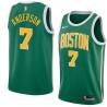 Green_Gold Kenny Anderson Twill Basketball Jersey -Celtics #7 Anderson Twill Jerseys, FREE SHIPPING