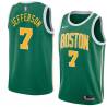 Green_Gold Al Jefferson Twill Basketball Jersey -Celtics #7 Jefferson Twill Jerseys, FREE SHIPPING