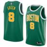 Green_Gold Jeff Green Twill Basketball Jersey -Celtics #8 Green Twill Jerseys, FREE SHIPPING