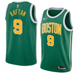 Green_Gold George Kaftan Twill Basketball Jersey -Celtics #9 Kaftan Twill Jerseys, FREE SHIPPING