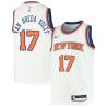 White Butch Van Breda Kolff Twill Basketball Jersey -Knicks #17 Van Breda Kolff Twill Jerseys, FREE SHIPPING