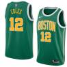 Green_Gold Bimbo Coles Twill Basketball Jersey -Celtics #12 Coles Twill Jerseys, FREE SHIPPING