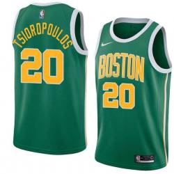 Green_Gold Lou Tsioropoulos Twill Basketball Jersey -Celtics #20 Tsioropoulos Twill Jerseys, FREE SHIPPING