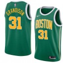 Green_Gold Ron Grandison Twill Basketball Jersey -Celtics #31 Grandison Twill Jerseys, FREE SHIPPING