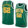 Green_Gold Vitaly Potapenko Twill Basketball Jersey -Celtics #52 Potapenko Twill Jerseys, FREE SHIPPING