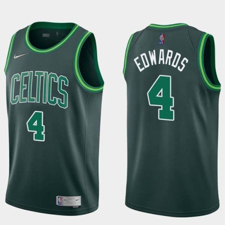 2020-21Earned Carsen Edwards Celtics #4 Twill Basketball Jersey FREE SHIPPING