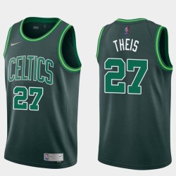 2020-21Earned Daniel Theis Celtics #27 Twill Basketball Jersey FREE SHIPPING