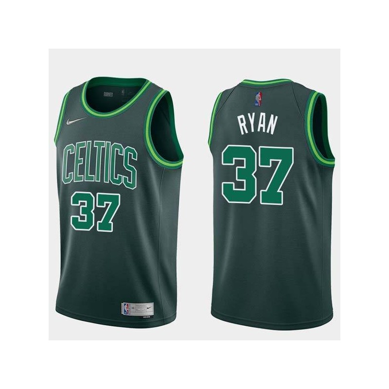 2020-21Earned Matt Ryan Celtics #37 Twill Basketball Jersey FREE SHIPPING