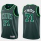 2020-21Earned Dennis Schroder Celtics #71 Twill Basketball Jersey FREE SHIPPING