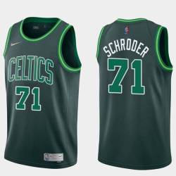 2020-21Earned Dennis Schroder Celtics #71 Twill Basketball Jersey FREE SHIPPING