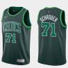 2020-21Earned Dennis Schroder Celtics #71 Twill Basketball Jersey FREE SHIPPING