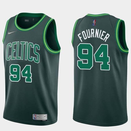 2020-21Earned Evan Fournier Celtics #94 Twill Basketball Jersey FREE SHIPPING