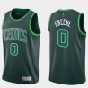2020-21Earned Orien Greene Twill Basketball Jersey -Celtics #0 Greene Twill Jerseys, FREE SHIPPING