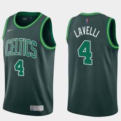 2020-21Earned Tony Lavelli Twill Basketball Jersey -Celtics #4 Lavelli Twill Jerseys, FREE SHIPPING