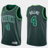 2020-21Earned Kenny Rollins Twill Basketball Jersey -Celtics #4 Rollins Twill Jerseys, FREE SHIPPING
