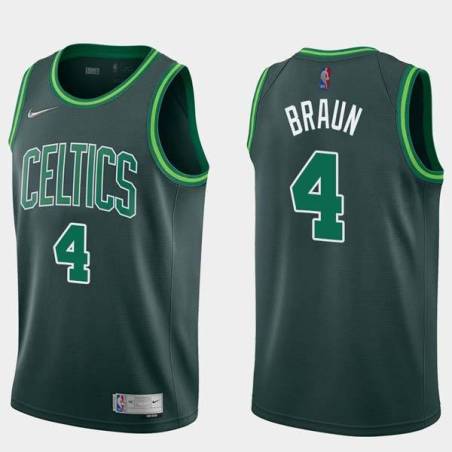 2020-21Earned Carl Braun Twill Basketball Jersey -Celtics #4 Braun Twill Jerseys, FREE SHIPPING