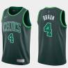 2020-21Earned Carl Braun Twill Basketball Jersey -Celtics #4 Braun Twill Jerseys, FREE SHIPPING