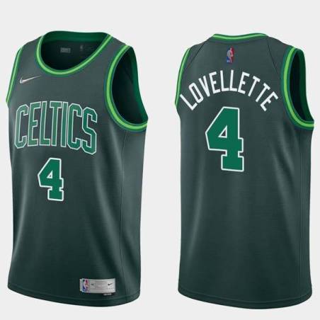 2020-21Earned Clyde Lovellette Twill Basketball Jersey -Celtics #4 Lovellette Twill Jerseys, FREE SHIPPING