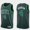 2020-21Earned Larry Robinson Twill Basketball Jersey -Celtics #4 Robinson Twill Jerseys, FREE SHIPPING