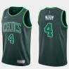 2020-21Earned Chris Mihm Twill Basketball Jersey -Celtics #4 Mihm Twill Jerseys, FREE SHIPPING