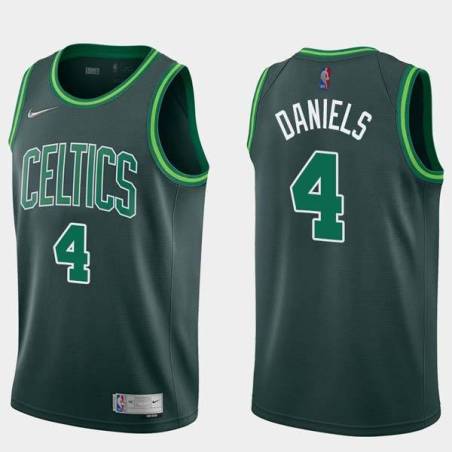 2020-21Earned Marquis Daniels Twill Basketball Jersey -Celtics #4 Daniels Twill Jerseys, FREE SHIPPING