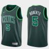 2020-21Earned Bill Roberts Twill Basketball Jersey -Celtics #5 Roberts Twill Jerseys, FREE SHIPPING