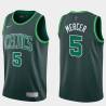 2020-21Earned Ron Mercer Twill Basketball Jersey -Celtics #5 Mercer Twill Jerseys, FREE SHIPPING