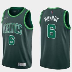 2020-21Earned George Munroe Twill Basketball Jersey -Celtics #6 Munroe Twill Jerseys, FREE SHIPPING