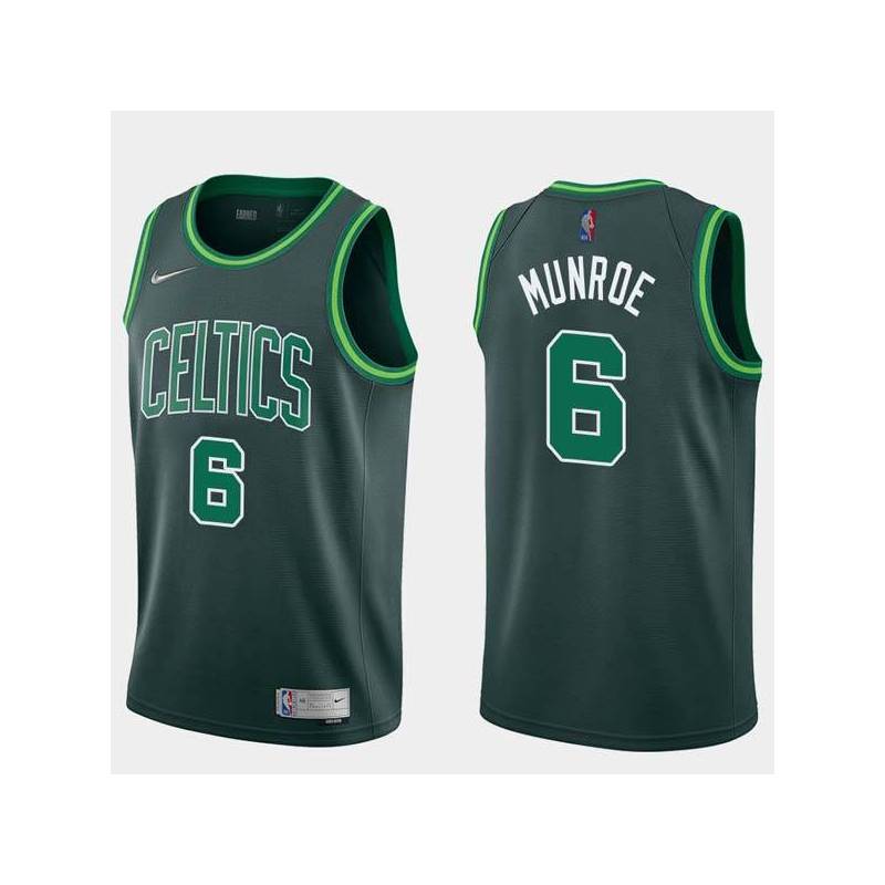 2020-21Earned George Munroe Twill Basketball Jersey -Celtics #6 Munroe Twill Jerseys, FREE SHIPPING