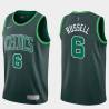 2020-21Earned Bill Russell Twill Basketball Jersey -Celtics #6 Russell Twill Jerseys, FREE SHIPPING