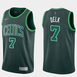 2020-21Earned Tony Delk Twill Basketball Jersey -Celtics #7 Delk Twill Jerseys, FREE SHIPPING