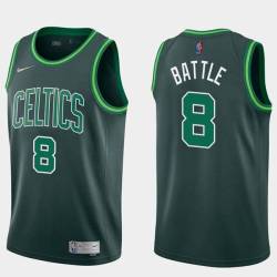 2020-21Earned Kenny Battle Twill Basketball Jersey -Celtics #8 Battle Twill Jerseys, FREE SHIPPING