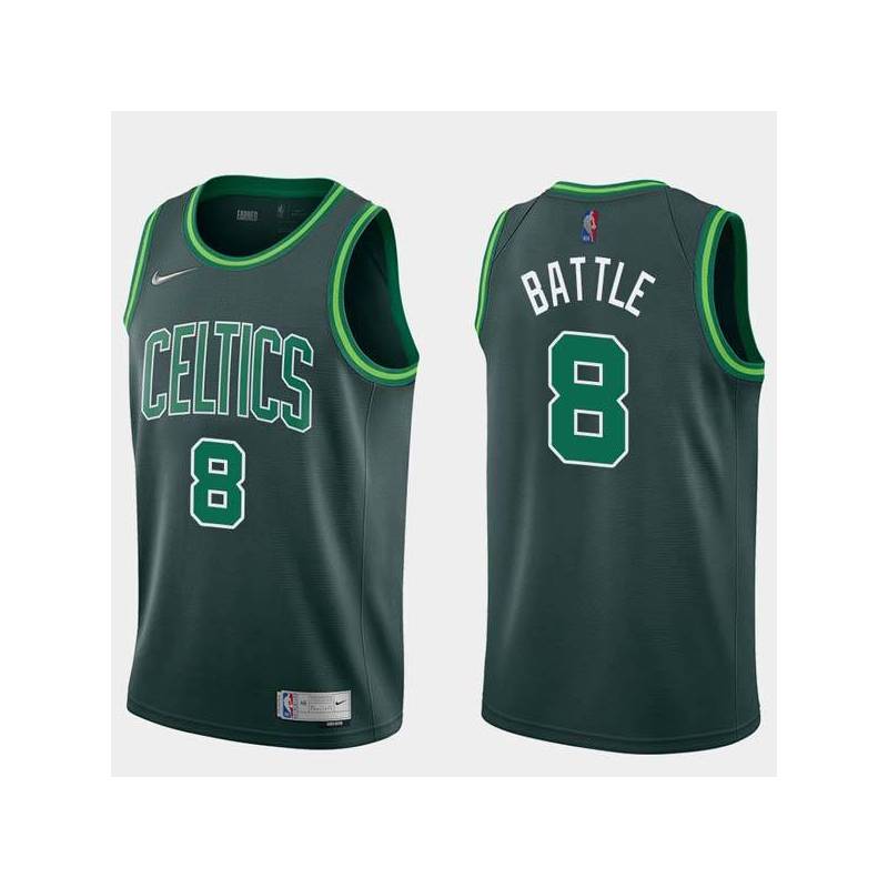 2020-21Earned Kenny Battle Twill Basketball Jersey -Celtics #8 Battle Twill Jerseys, FREE SHIPPING