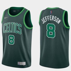 2020-21Earned Al Jefferson Twill Basketball Jersey -Celtics #8 Jefferson Twill Jerseys, FREE SHIPPING