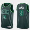 2020-21Earned Rajon Rondo Twill Basketball Jersey -Celtics #9 Rondo Twill Jerseys, FREE SHIPPING