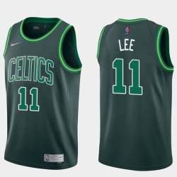 2020-21Earned Courtney Lee Twill Basketball Jersey -Celtics #11 Lee Twill Jerseys, FREE SHIPPING