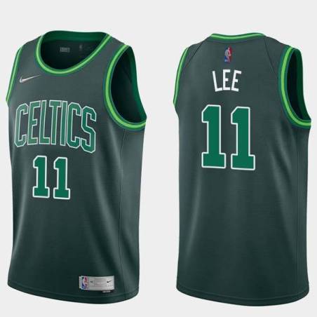 2020-21Earned Courtney Lee Twill Basketball Jersey -Celtics #11 Lee Twill Jerseys, FREE SHIPPING