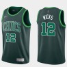 2020-21Earned Sidney Wicks Twill Basketball Jersey -Celtics #12 Wicks Twill Jerseys, FREE SHIPPING