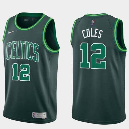 2020-21Earned Bimbo Coles Twill Basketball Jersey -Celtics #12 Coles Twill Jerseys, FREE SHIPPING