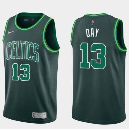 2020-21Earned Todd Day Twill Basketball Jersey -Celtics #13 Day Twill Jerseys, FREE SHIPPING