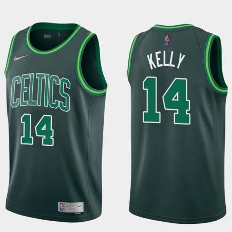 2020-21Earned Jerry Kelly Twill Basketball Jersey -Celtics #14 Kelly Twill Jerseys, FREE SHIPPING