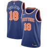 Blue Art Spoelstra Twill Basketball Jersey -Knicks #18 Spoelstra Twill Jerseys, FREE SHIPPING