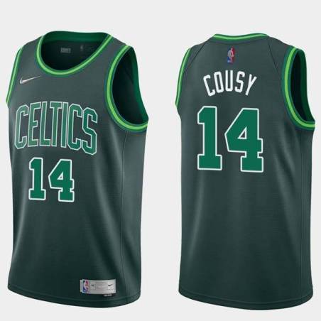 2020-21Earned Bob Cousy Twill Basketball Jersey -Celtics #14 Cousy Twill Jerseys, FREE SHIPPING