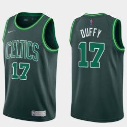 2020-21Earned Bob Duffy Twill Basketball Jersey -Celtics #17 Duffy Twill Jerseys, FREE SHIPPING