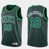 2020-21Earned Woody Sauldsberry Twill Basketball Jersey -Celtics #18 Sauldsberry Twill Jerseys, FREE SHIPPING