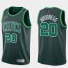 2020-21Earned Bob Houbregs Twill Basketball Jersey -Celtics #20 Houbregs Twill Jerseys, FREE SHIPPING